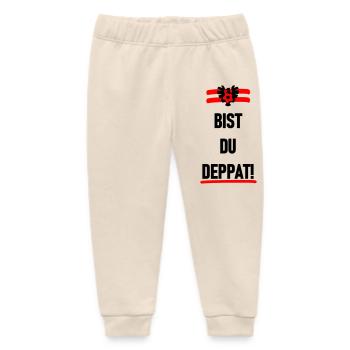 Bist du deppat - Baby Organic Jogginghose Baby Tumbler von Stanley/Stella - Natur - Vorne