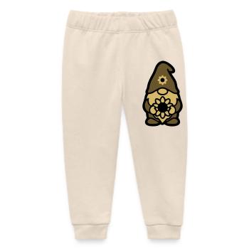 Gartenzwerg Sonnenblume Schrebergarten Gärtner - Baby Organic Jogginghose Baby Tumbler von Stanley/Stella - Natur - Vorne