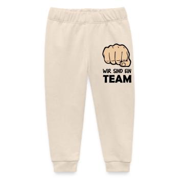 faust_team_002 - Baby Organic Jogginghose Baby Tumbler von Stanley/Stella - Natur - Vorne