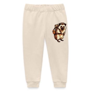 Outdoor hedgehog - Baby Organic Sweatpants by Stanley/Stella - soft Ecru - Front