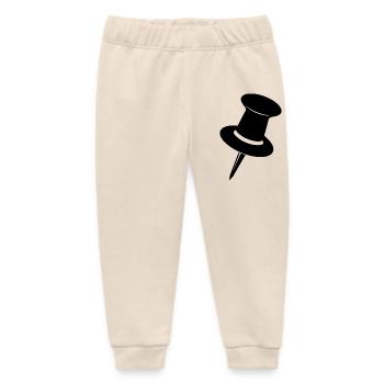 Push pin - Baby Organic Sweatpants by Stanley/Stella - soft Ecru - Front