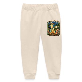 Alien Abduction Camp: Unplanned Trips - Baby Organic Sweatpants by Stanley/Stella - soft Ecru - Front