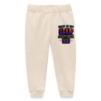This Is My 80's Costume 80s - Baby Organic Sweatpants by Stanley/Stella - soft Ecru - Front