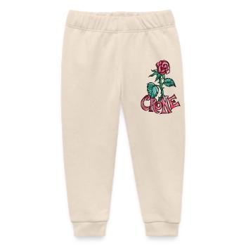 Crone Rose Tattoo - Baby Organic Sweatpants by Stanley/Stella - soft Ecru - Front