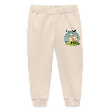 Ei Ei Käpt’n – Lustiges Schaf Design - Baby Organic Jogginghose Baby Tumbler von Stanley/Stella - Natur - Vorne