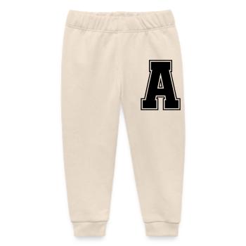A_Buchstabe - Baby Organic Sweatpants by Stanley/Stella - soft Ecru - Front