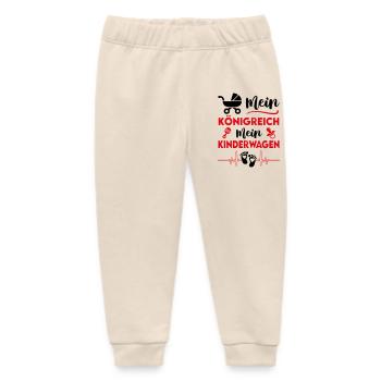 Kinderwagen König Oberhaupt Prinz Babysprüche - Baby Organic Jogginghose Baby Tumbler von Stanley/Stella - Natur - Vorne