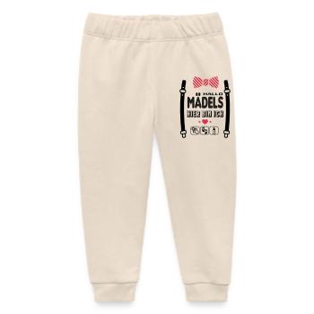 Hallo Mädels Hier bin ich Babysprüche Lustig - Baby Organic Jogginghose Baby Tumbler von Stanley/Stella - Natur - Vorne
