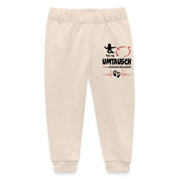 Vom Umtausch ausgeschlossen Babysprüche - Baby Organic Jogginghose Baby Tumbler von Stanley/Stella - Natur - Vorne