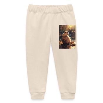 Herbstmurmeltier im Spiegelbild - Baby Organic Jogginghose Baby Tumbler von Stanley/Stella - Natur - Vorne