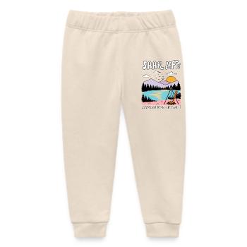 Saarland, Schwenker, Echt Saarländisch - Baby Organic Jogginghose Baby Tumbler von Stanley/Stella - Natur - Vorne