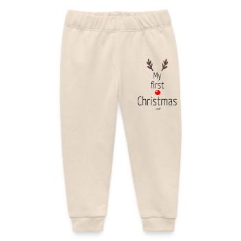 Mein erstes Weihnachten  - Baby Organic Jogginghose Baby Tumbler von Stanley/Stella - Natur - Vorne