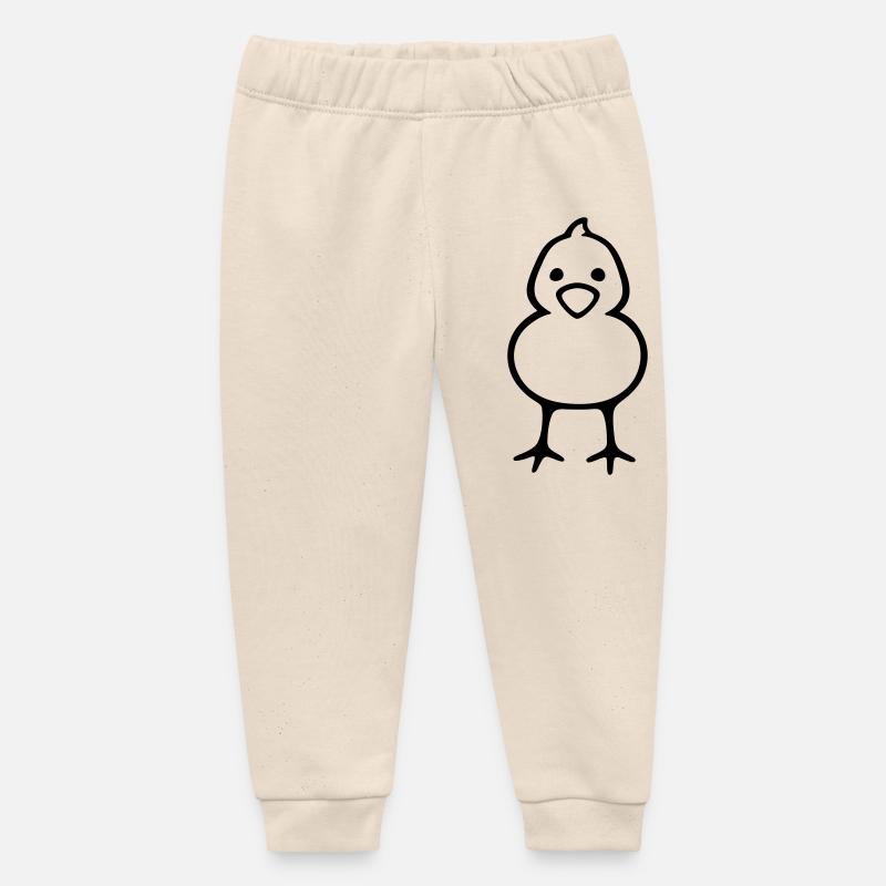 Poussin - Pantalon de jogging bébé bio Stanley/Stella - écru doux