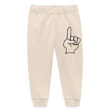 Zeigefinger - Baby Organic Jogginghose Baby Tumbler von Stanley/Stella - Natur - Vorne