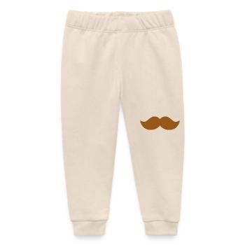 Rusty mustache brown brown man november bike - Baby Organic Sweatpants by Stanley/Stella - soft Ecru - Front