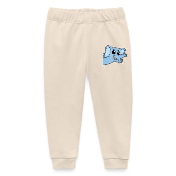 Elefant Gruß Begrüßung - Baby Organic Jogginghose Baby Tumbler von Stanley/Stella - Natur - Vorne
