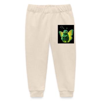 Grünleuchter Schmetterling  - Baby Organic Jogginghose Baby Tumbler von Stanley/Stella - Natur - Vorne