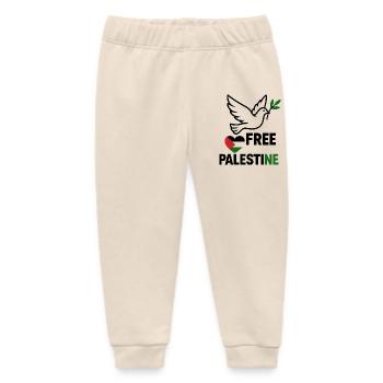 Free Palestine Dove - Baby Organic Jogginghose Baby Tumbler von Stanley/Stella - Natur - Vorne