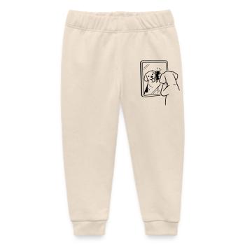 selfie dog hund - Baby Organic Jogginghose Baby Tumbler von Stanley/Stella - Natur - Vorne