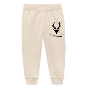 HirschLIEBE by heavenlygoods - Baby Organic Jogginghose Baby Tumbler von Stanley/Stella - Natur - Vorne