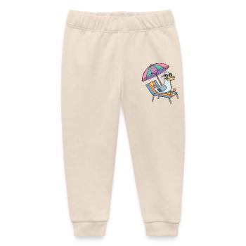 Möwe macht Urlaub - Baby Organic Sweatpants by Stanley/Stella - soft Ecru - Front