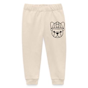 Frenchie Bergarbeiter Helm Lampe - Baby Organic Jogginghose Baby Tumbler von Stanley/Stella - Natur - Vorne
