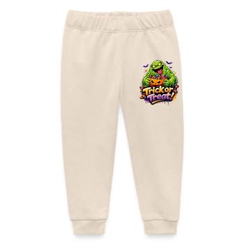 Slime Monster - Baby Organic Sweatpants by Stanley/Stella - soft Ecru - Front