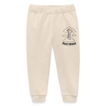 Giraffe hoch hinaus - Baby Organic Jogginghose Baby Tumbler von Stanley/Stella - Natur - Vorne