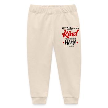 Beste Mama Glückliches Kind Kindersprüche Lustig - Baby Organic Jogginghose Baby Tumbler von Stanley/Stella - Natur - Vorne