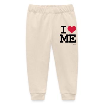 i love me by wam - Baby Organic Sweatpants by Stanley/Stella - soft Ecru - Front