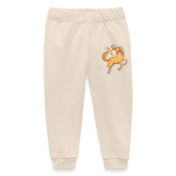 Wild horse in flowing mane I Comic - Baby Organic Sweatpants by Stanley/Stella - soft Ecru - Front