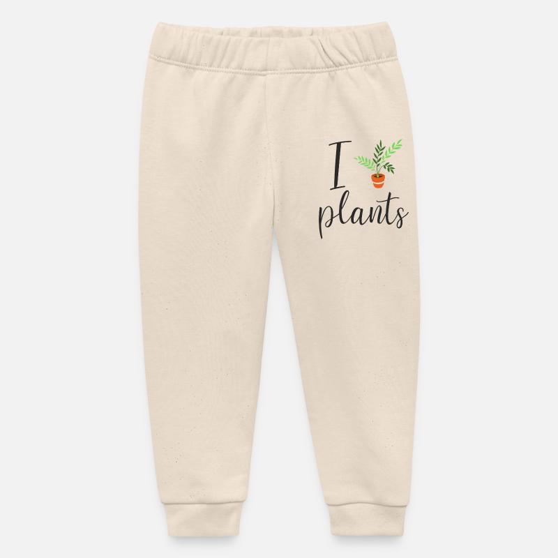 Je planifie - Pantalon de jogging bébé bio Stanley/Stella - écru doux