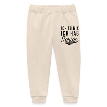 Endlich Ferien - Baby Organic Jogginghose Baby Tumbler von Stanley/Stella - Natur - Vorne