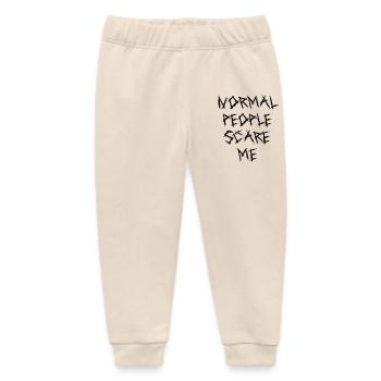 Normal People Scare Me - Baby Organic Jogginghose Baby Tumbler von Stanley/Stella - Natur - Vorne