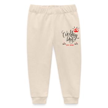 Hochzeit, Eheringe, Braut, Wedding Day - Baby Organic Jogginghose Baby Tumbler von Stanley/Stella - Natur - Vorne