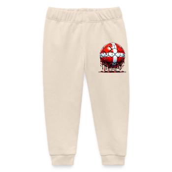 Denmark Football Liquid - Baby Organic Sweatpants by Stanley/Stella - soft Ecru - Front