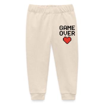 Pixel Heart Game Lover Design - Baby Organic Jogginghose Baby Tumbler von Stanley/Stella - Natur - Vorne