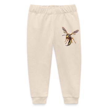 German wasp - Baby Organic Sweatpants by Stanley/Stella - soft Ecru - Front