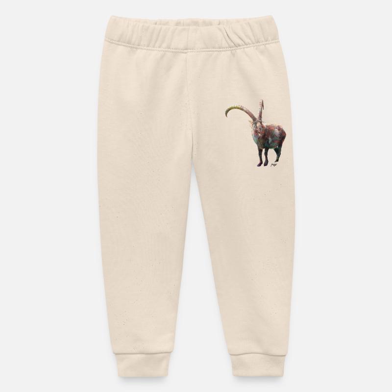 Bouquetin - Pantalon de jogging bébé bio Stanley/Stella - écru doux