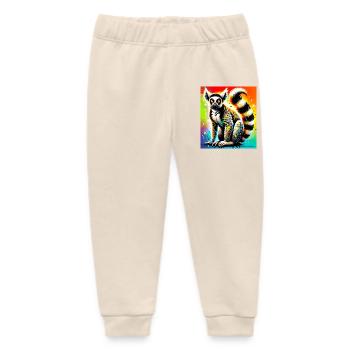 Lemur - Baby Organic Sweatpants by Stanley/Stella - soft Ecru - Front