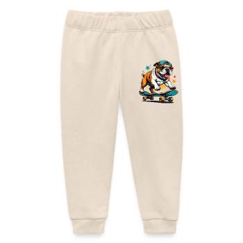 Skatebulldog Streetstyle - Baby Organic Jogginghose Baby Tumbler von Stanley/Stella - Natur - Vorne