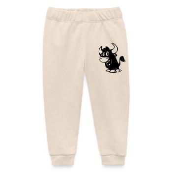 Stier - Baby Organic Jogginghose Baby Tumbler von Stanley/Stella - Natur - Vorne