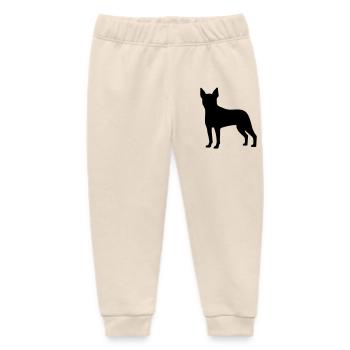 Boston Terrier - Baby Organic Jogginghose Baby Tumbler von Stanley/Stella - Natur - Vorne