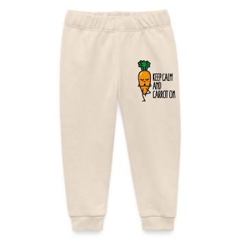 Keep calm and carrot on lustige Yoga Vegan Karotte - Baby Organic Jogginghose Baby Tumbler von Stanley/Stella - Natur - Vorne