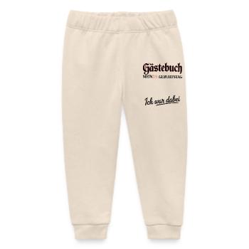 Gästebuch 29. Geburtstag – Ich war dabei Shirt - Baby Organic Jogginghose Baby Tumbler von Stanley/Stella - Natur - Vorne