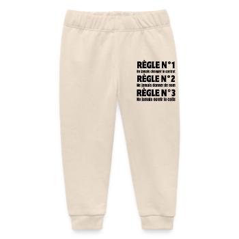 Postman, carrier, delivery person - Baby Organic Sweatpants by Stanley/Stella - soft Ecru - Front