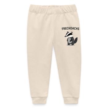 Frechdachs Lustiger Dachs Spruch - Baby Organic Jogginghose Baby Tumbler von Stanley/Stella - Natur - Vorne