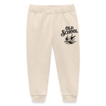 Old School Tatoo - Baby Organic Sweatpants by Stanley/Stella - soft Ecru - Front