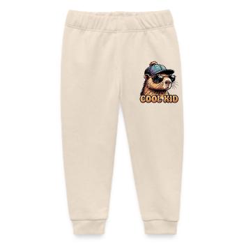 Cooler Otter mit Sonnenbrille - Baby Organic Jogginghose Baby Tumbler von Stanley/Stella - Natur - Vorne