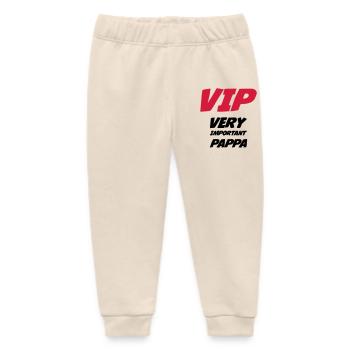 VIP Very Important Pappa - Baby Organic Sweatpants by Stanley/Stella - soft Ecru - Front